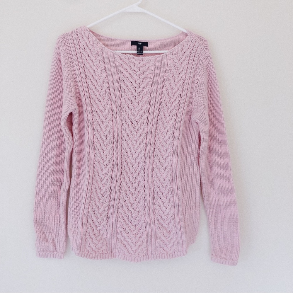 Fitted Soft Pink Gap Sweater